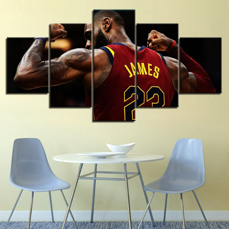 22 James - 5 Piece Canvas Wall Art Painting | Skanto