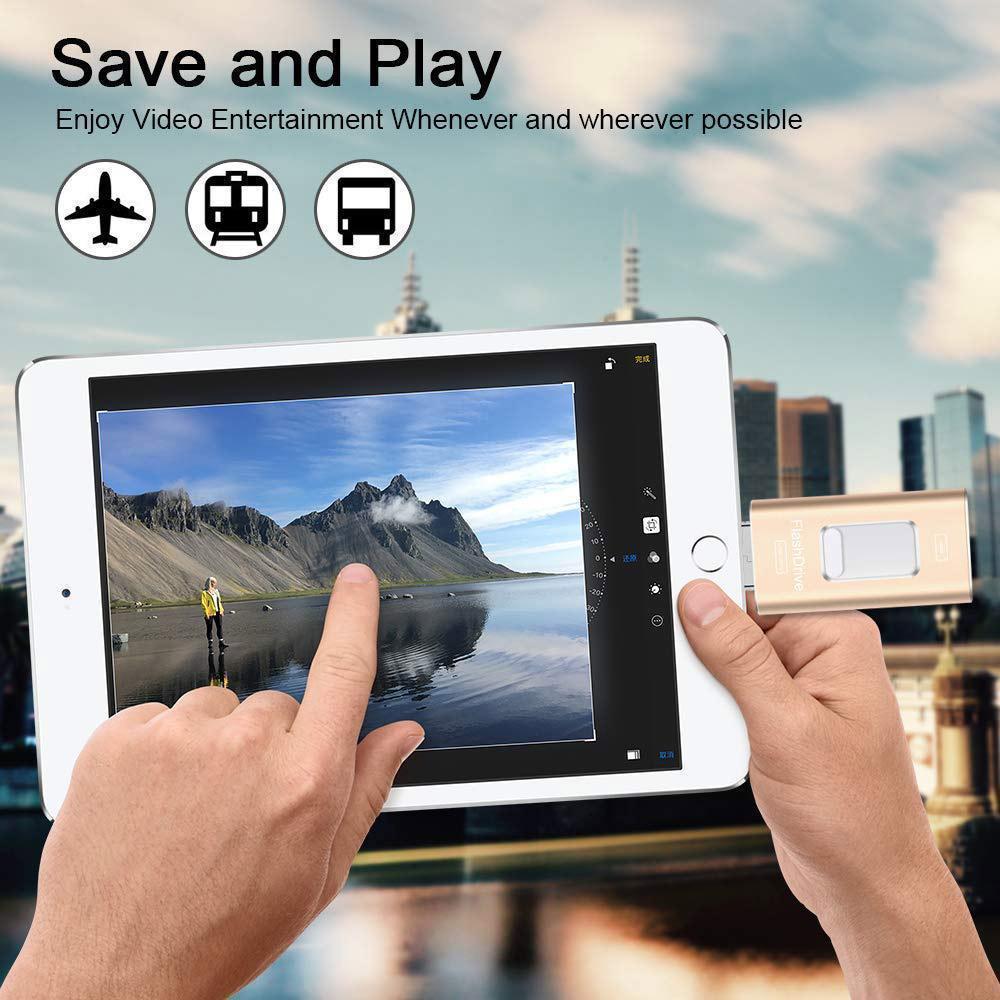 Skanto | Bærbar USB-minnepinne for iPhone, iPad og Android