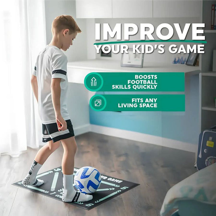 Skanto | glid fotball treningsmatte - perfekt for effektiv trening hjemme