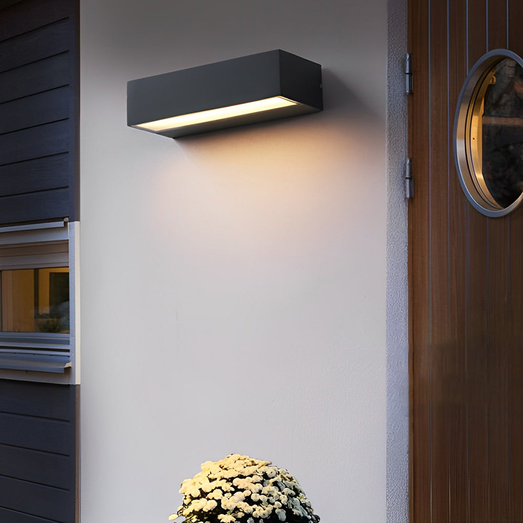 Skanto | Vegglampe Moderne Svart Vanntett Utendørslampe