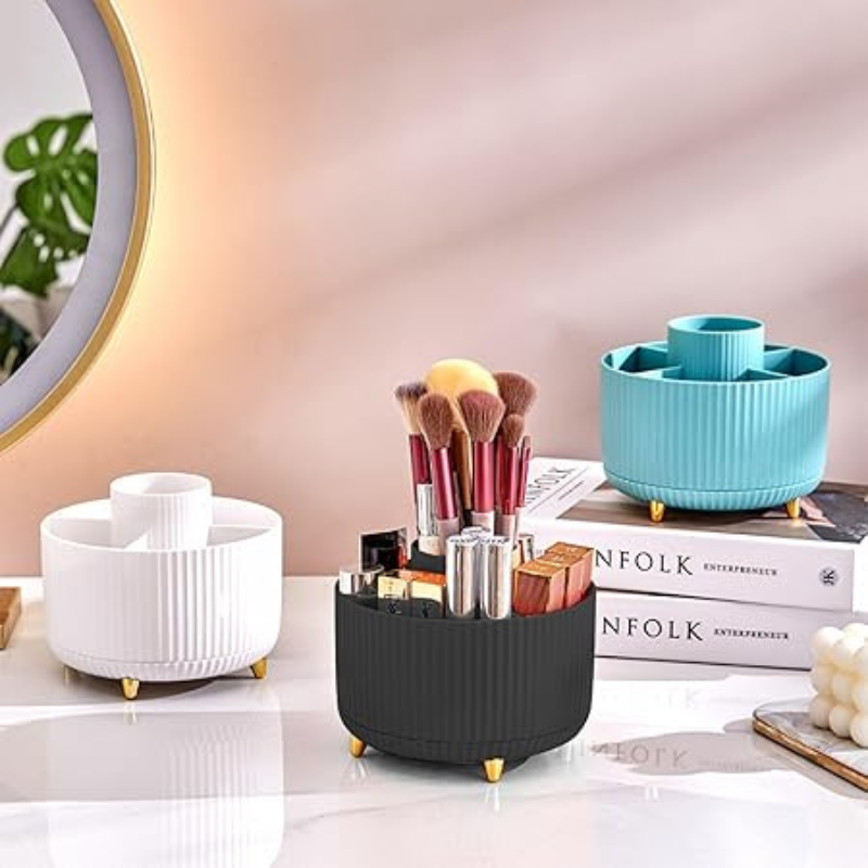 Skanto | Sminkeorganisator | 360° Roterende Oppbevaringshylle for Sminkebord