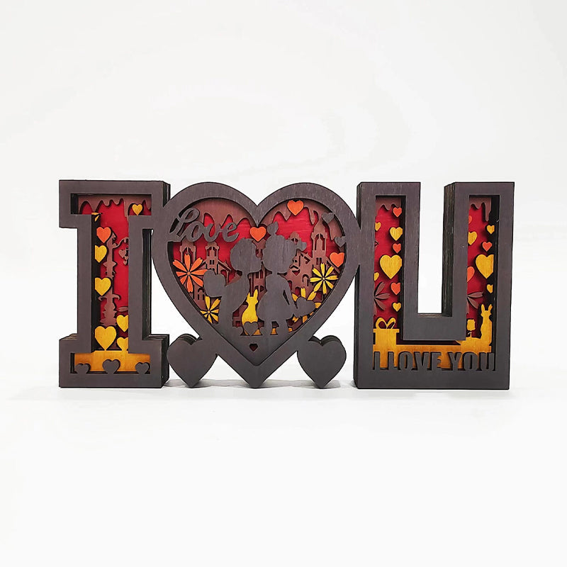 Valentinsdag 3D Treutskjæringer Ornamenter | Skanto