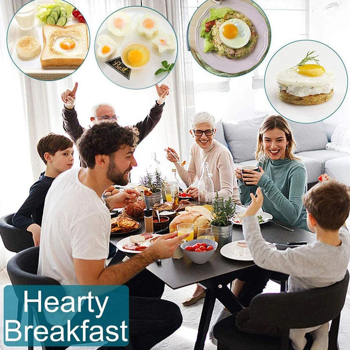 Skanto | Søt Kokt Egg Form🥚🥚4 PCS/Sett Med Pensel