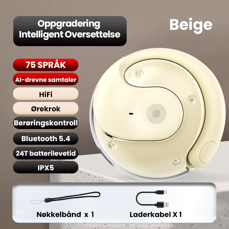 Skanto | Smarte Trådløse Bluetooth Oversettelses Ørepropper