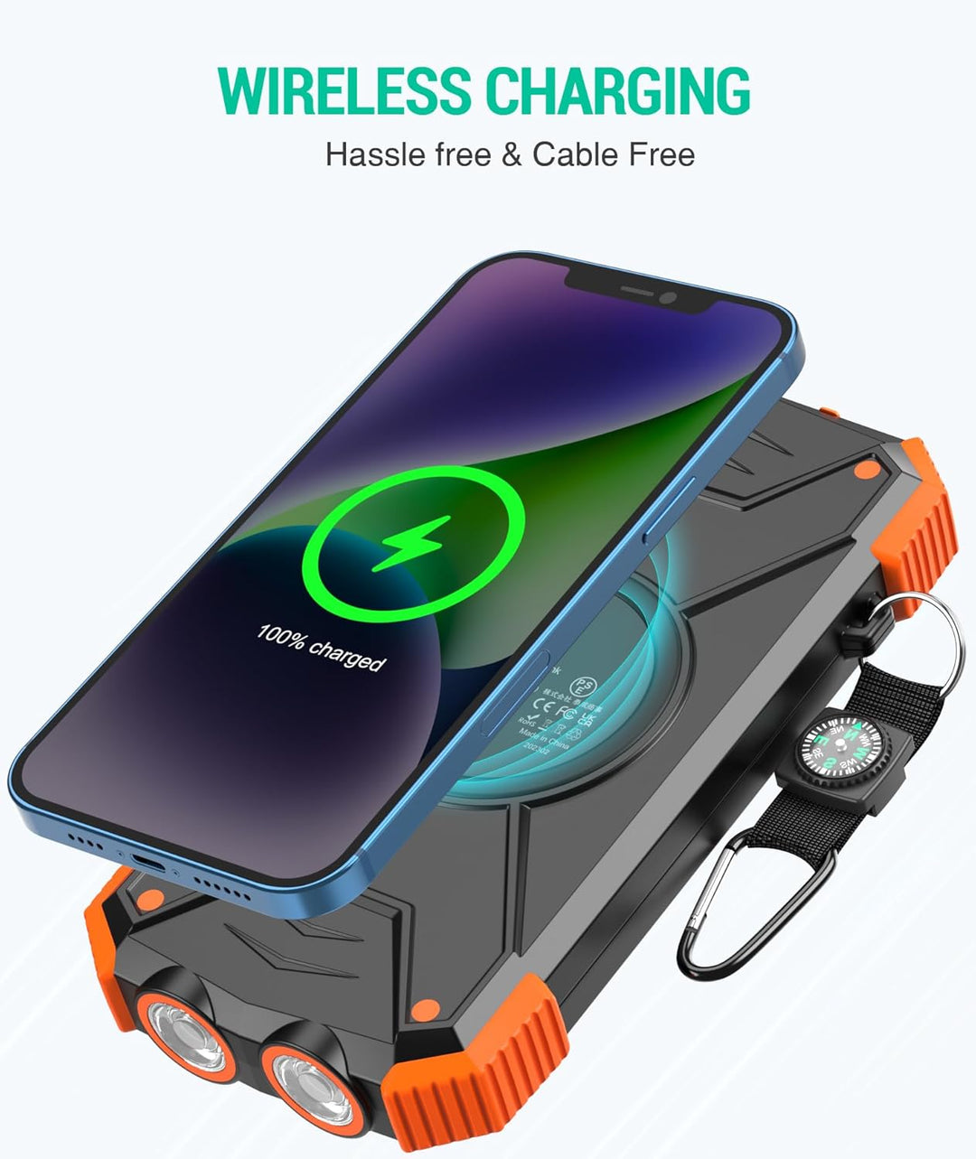 Rivanta Solar-Powerbank Nødlader IPX4 | Skanto