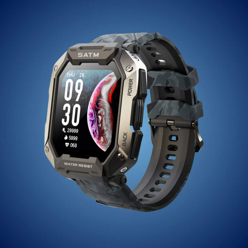 TactiX ARMY Series Smartwatch med militærdesign | Holdbar GPS - Fitness Tracker - for utendørs eventyr - militært personell og taktisk bruk Skanto