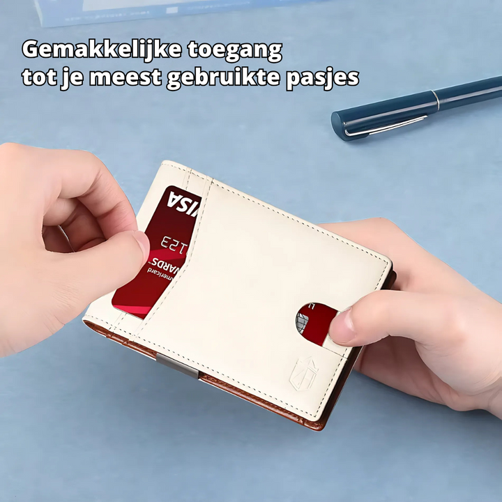 SafeSlim RFID-Geldbörse fra Leder für Herren – Kompakt, dunn og sicher