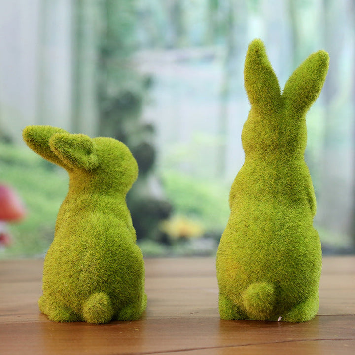 Skanto | Simulert Flocking Kanin Ornament