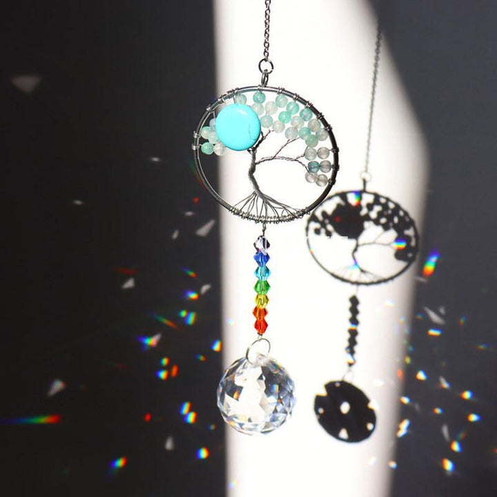 Crystal Wind Chime Tree Of Life Suncatcher | Skanto