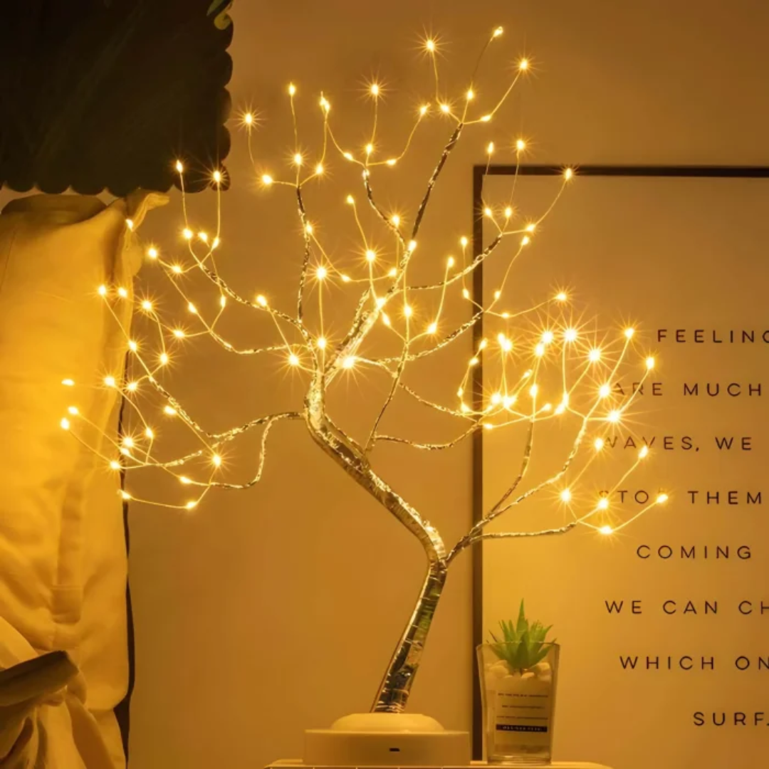 Glitrende Fe Tre Lampe Skanto