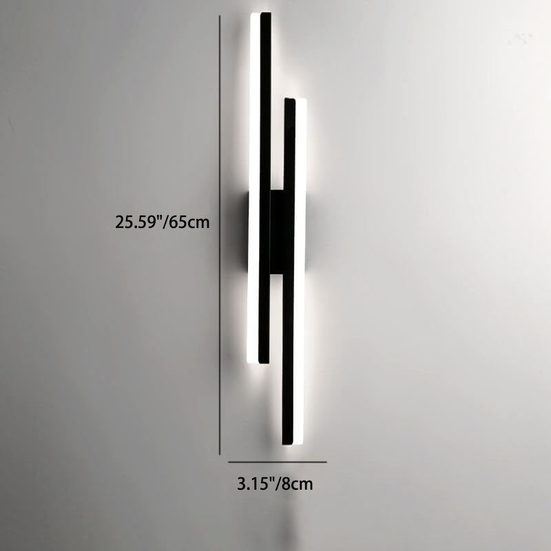 Skanto | LuxLine Moderne LED Vegglampe | Minimalistisk Design | Jern & Akryl | Dimmbar Lys
