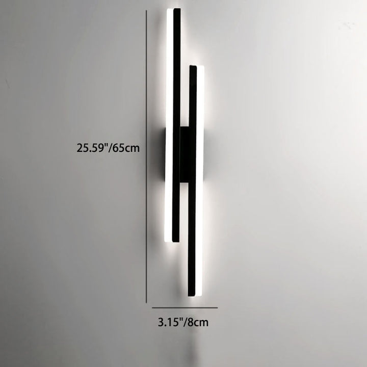 Skanto | LuxLine Moderne LED Vegglampe | Minimalistisk Design | Jern & Akryl | Dimmbar Lys