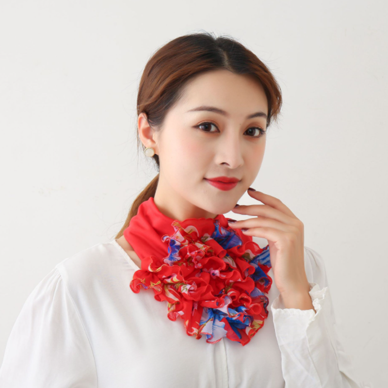 Skanto | Fashion Blonde Skjerf Blomst Krage
