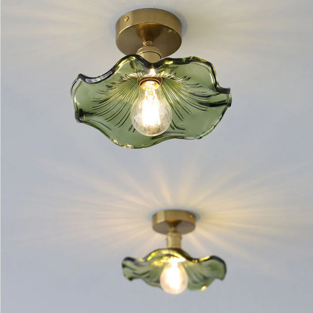 Skanto | Glass Hibiscus Taklampe