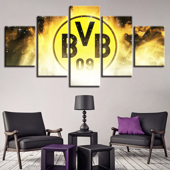 Borussia Dortmund 5 Stykker - Lærret Veggkunstmaleri | Skanto