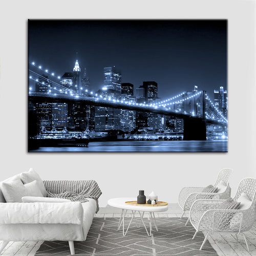 Brooklyn Bridge - Lerret Veggkunst Maleri | Skanto