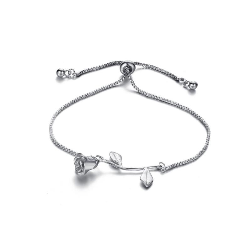 Skanto | Rose Blomst Charm Armbånd