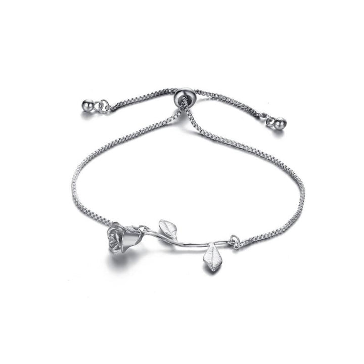 Skanto | Rose Blomst Charm Armbånd