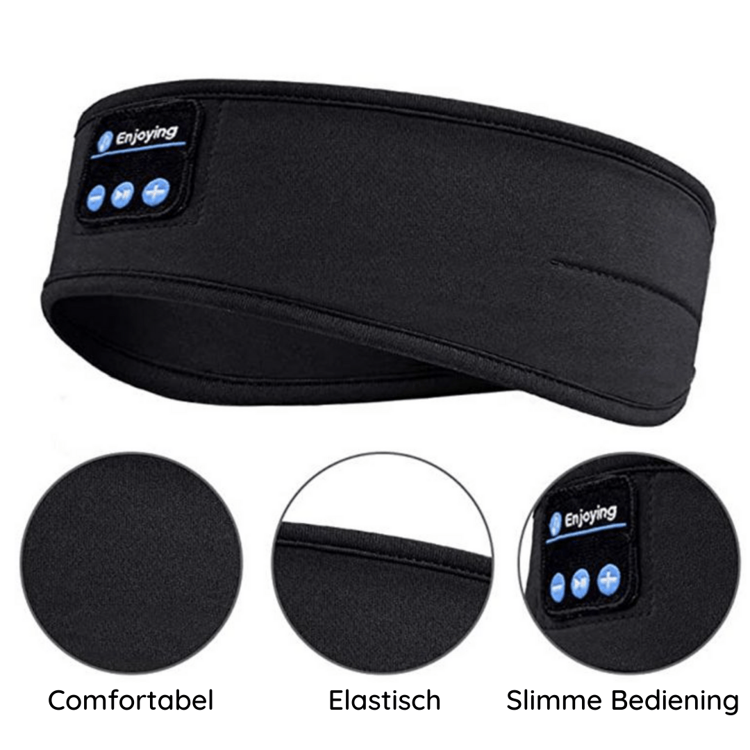Skanto | 3-i-1 søvnmansjett med integrerte Bluetooth-hodetelefoner