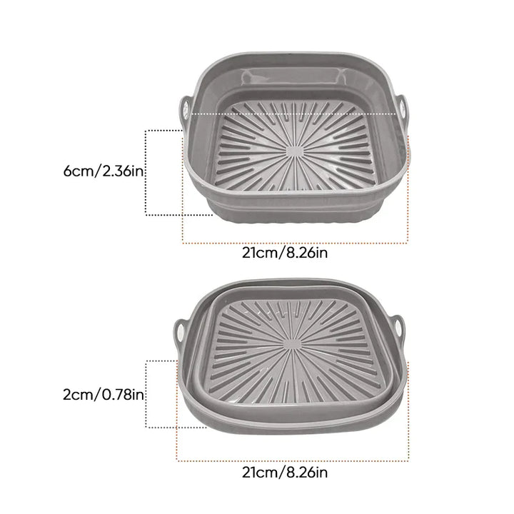 Air Fryer Silikon Grillpanne Gjenvendbar Bakeform | Skanto