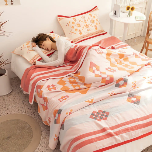 Skanto | Chevron Design Fire-lags Bomullspledd