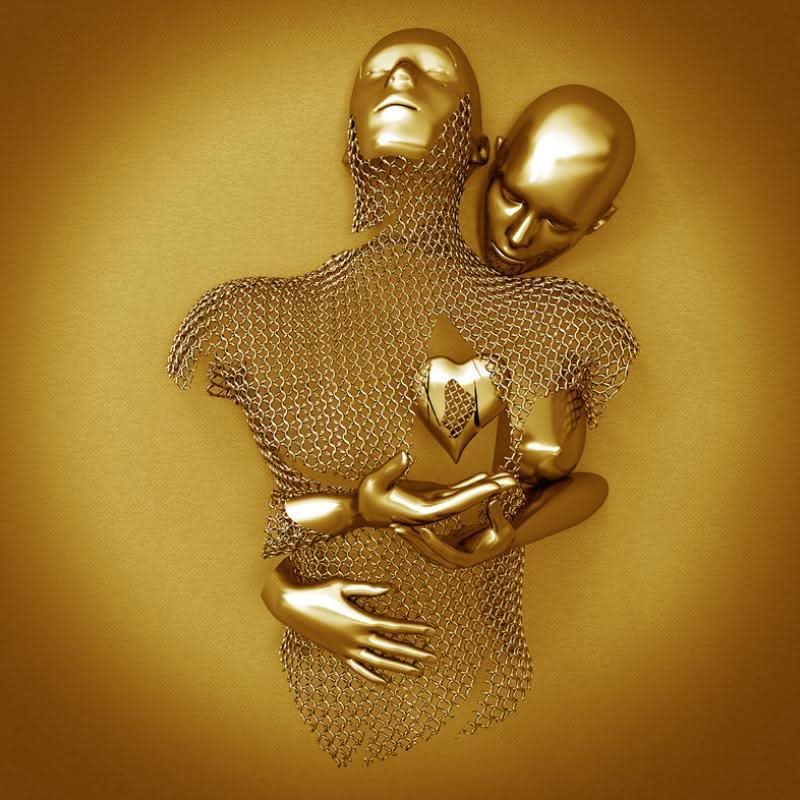 Skanto | Veggkunstmaleri med kjærestehjerte og 3D-effekt
