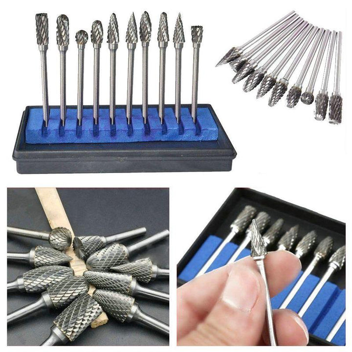 Tungsten Carbide Slipeskaft (10 PCS) | Skanto