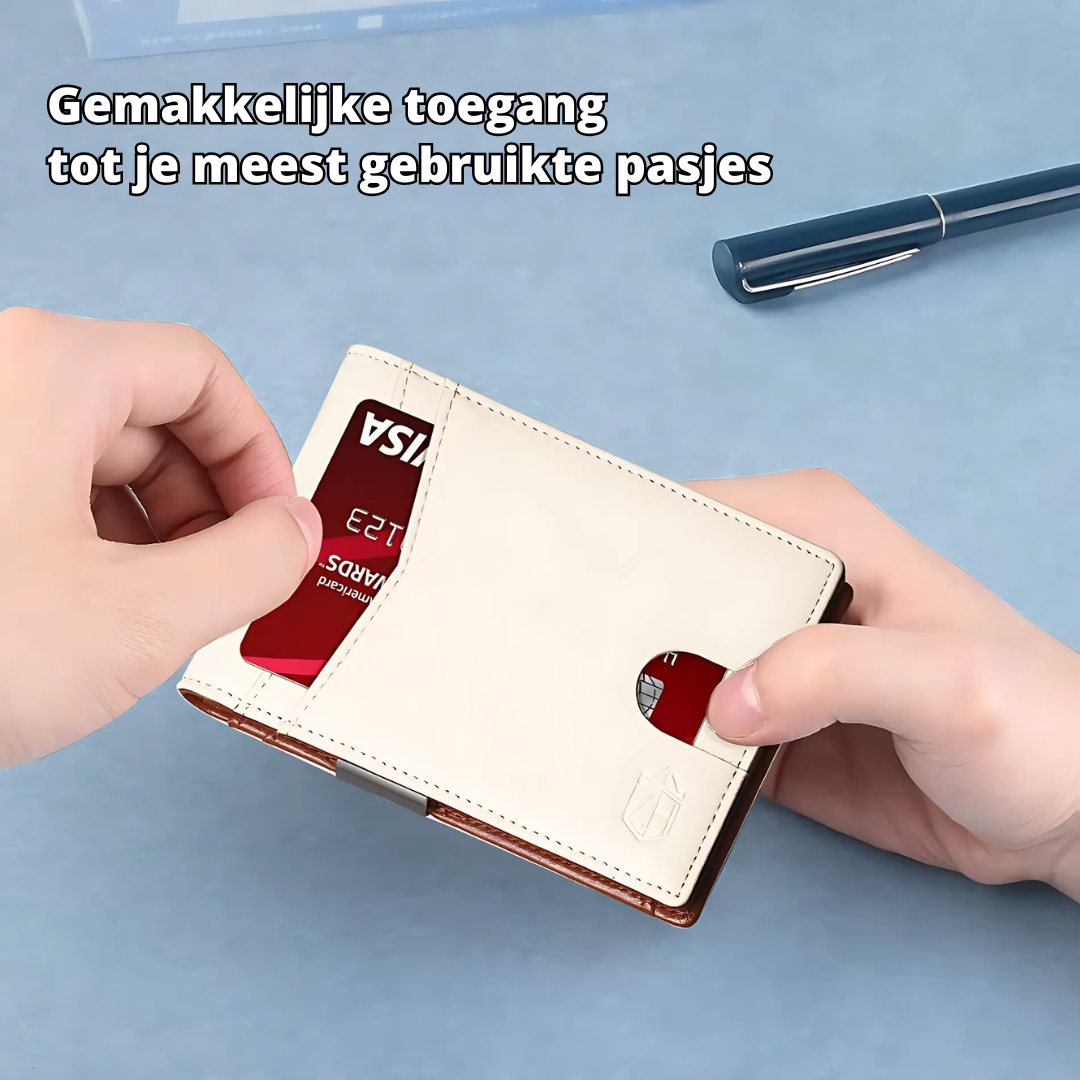 Skanto | SafeSlim RFID Lær Herre Lommebok – Kompakt, Tynn & Sikker