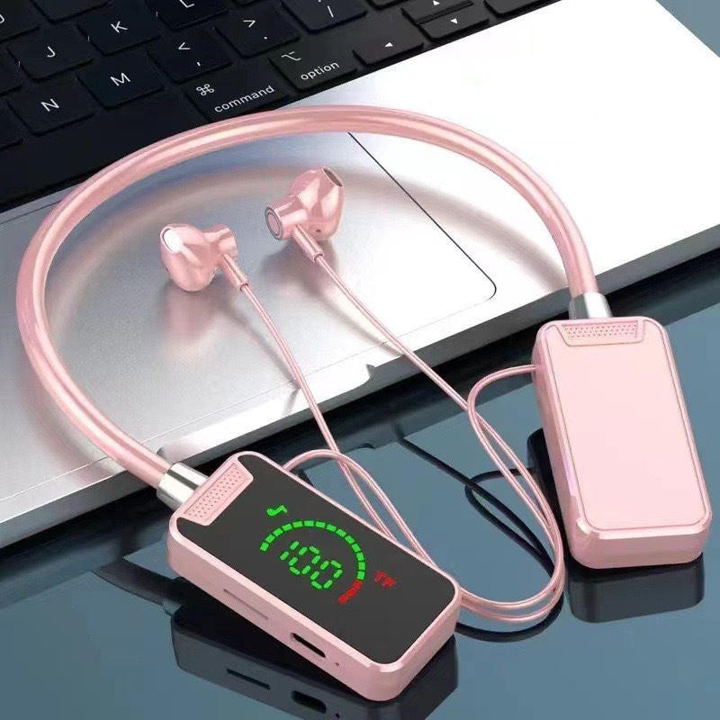 Skanto | Nakkerem Digital Skjerm Bluetooth Hodetelefoner