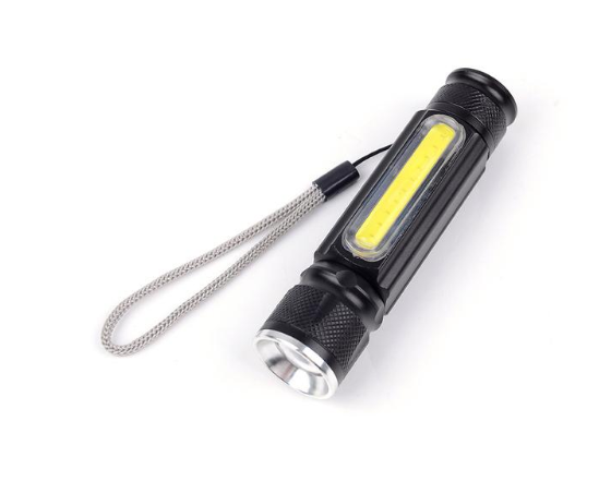 Skanto | USB Oppladbar Magnetisk Lommelykt – LED Nødbelysning med Magnet og Bæresnor