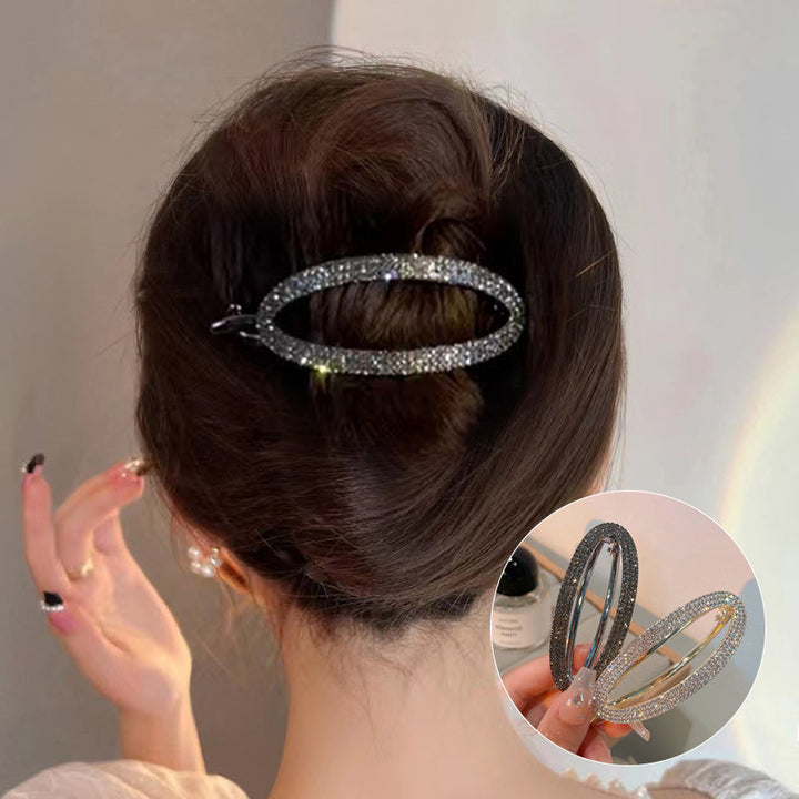 Glitrende Buet Minimalistisk Hårspenne | Skanto