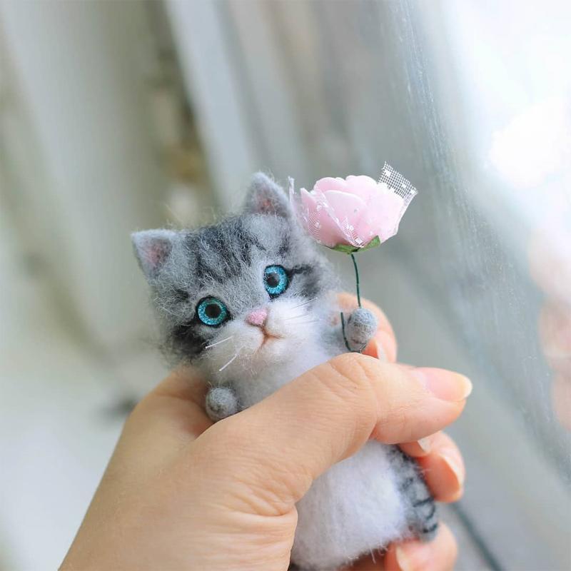 Skanto | DIY Katt Ull Filtdgave for Katteelskere