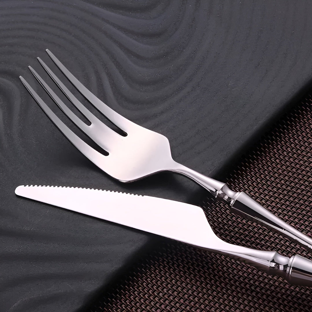 Bestikksett laget av rustfritt stål – Holdbart og Elegant | Perfekt for hverdags og gjester | Skanto