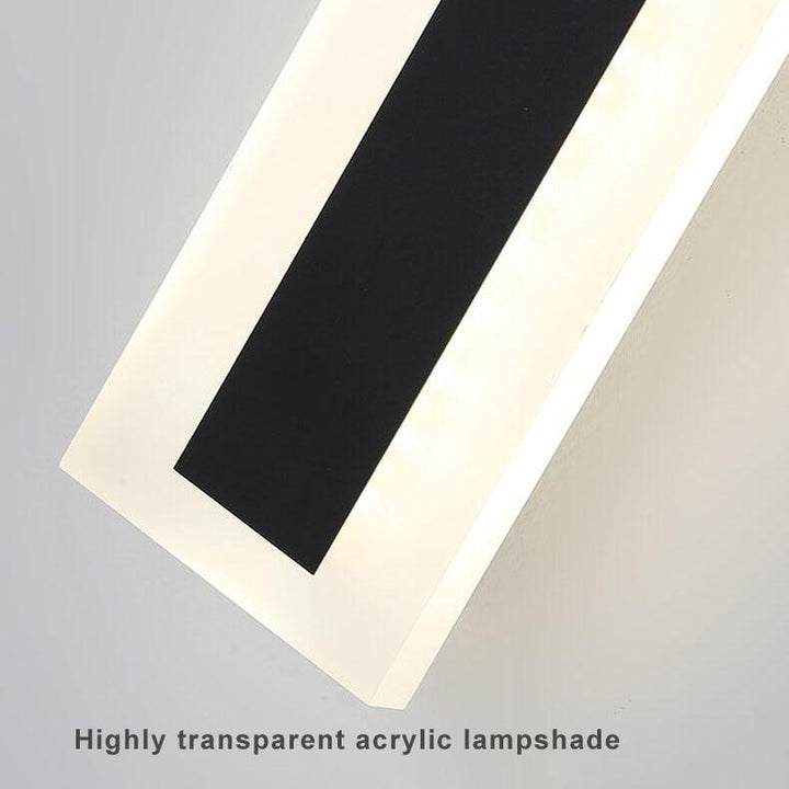 Skanto | Minimalistisk Utvidet Stangformet 1-Lys LED Akryll Utendørs Vanntett Vegglampe
