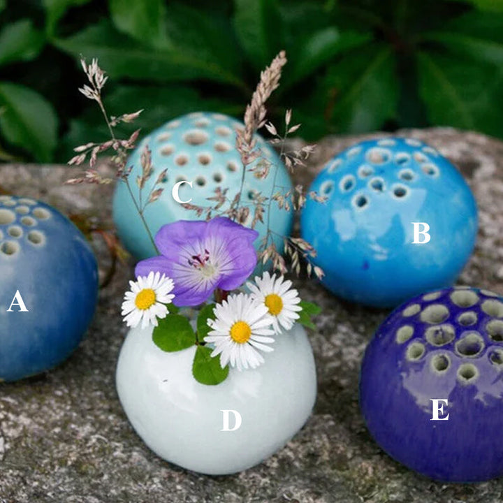 Resin Håndlaget Vase Blomst Stein Borddekor | Skanto