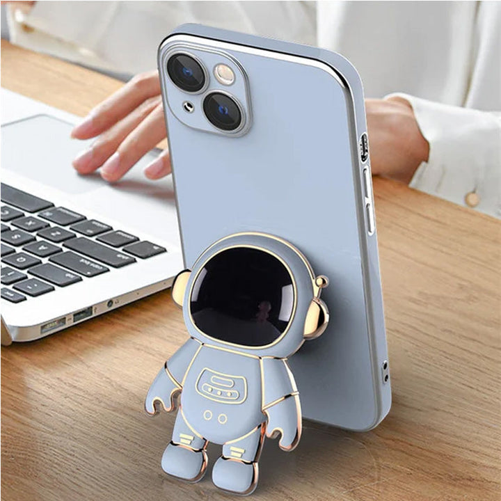 Skanto | 6D Belegg Astronaut Skjult Stativdeksel for iPhone