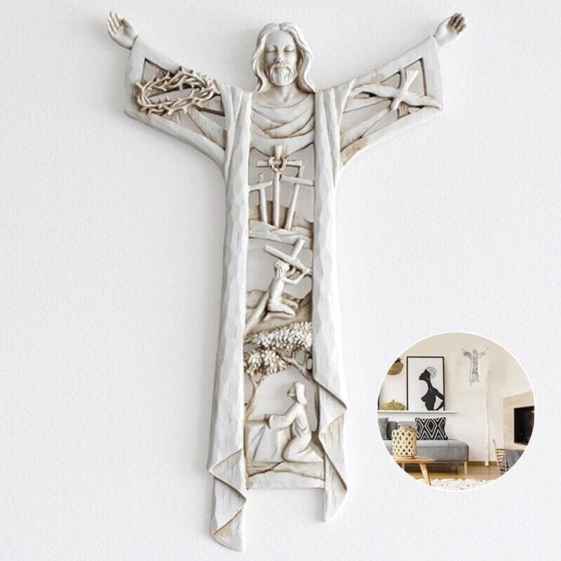 Skanto | Risen Christ Veggkors Jesus Figurene