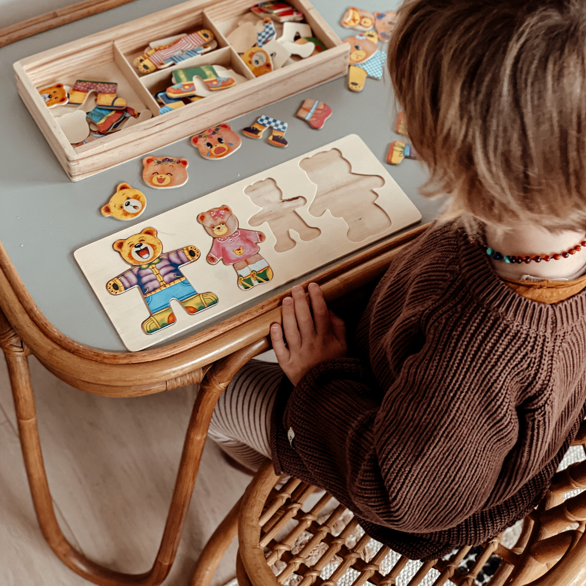 DressUpBear - Kreativ Tre Puzzle for Barn