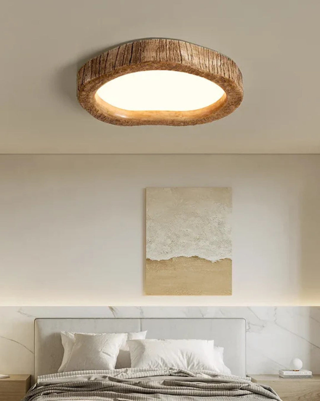 Skanto | Minimalistisk Trelampe i Japandi Stil med Lysende Effekt