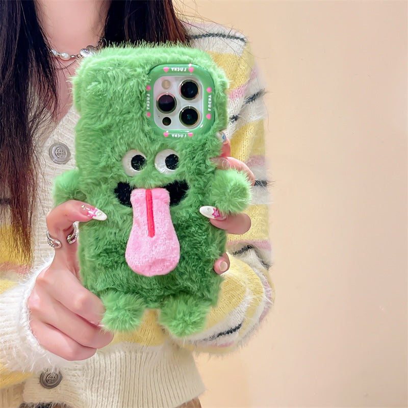 Skanto | Morsom tungsten ut plush telefonholder for iPhone