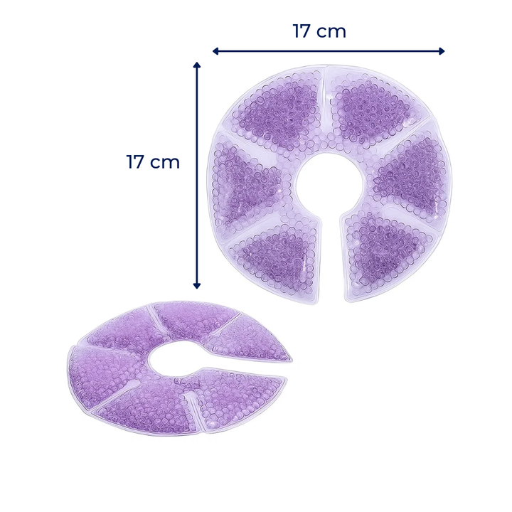 Engorgement Relief – Hot & Cold Contoured Gel Design – Comfort & Pain Relief for Nursing Mums Skanto