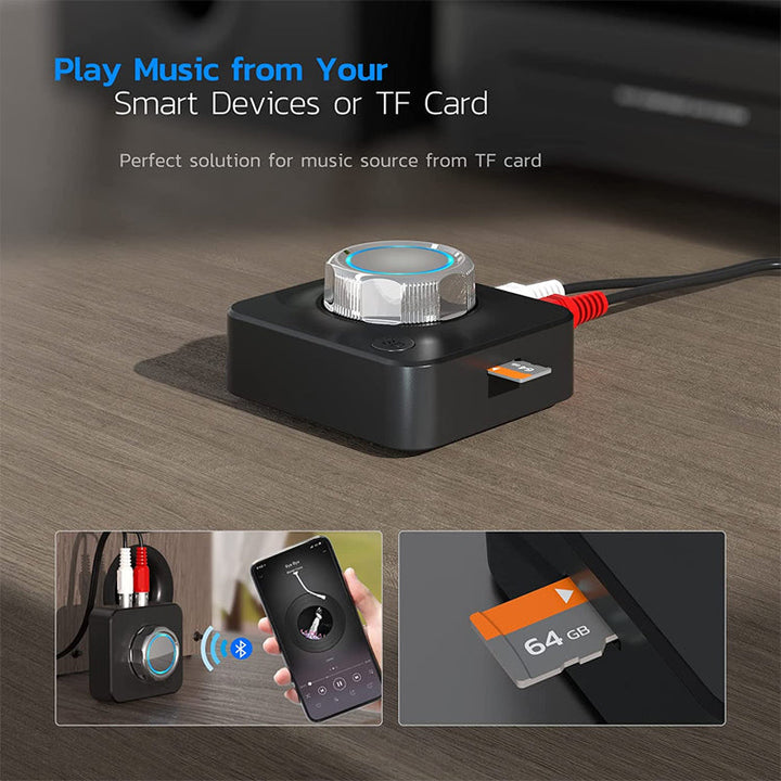 Bluetooth 5.0 Audio RCA Mottaker | Skanto