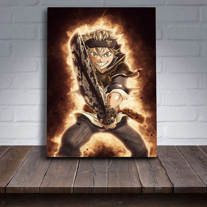 Anime Fighter - Lærret Veggkunst Maleri | Skanto