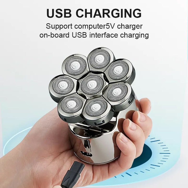 Skanto | 8D Oppgradert LED-skjerm 10 i 1 Multifunksjonell Barbermaskin