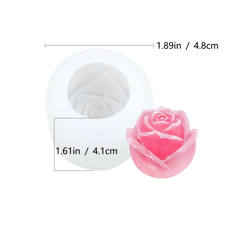Skanto | 3D Silikon Rose Form Isbit Mold