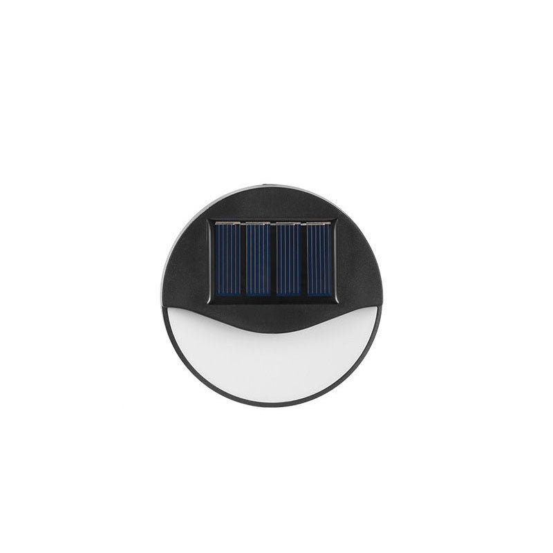 Rund/Firkantet LED solcelledrevet terrassetrappelys, vanntett, solcelledrevet, vanntett