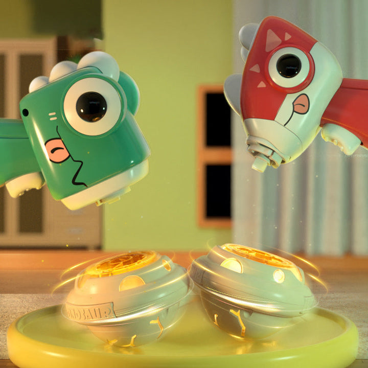 Skanto | Luminous Flying Saucer Dinosaur Gyroscope