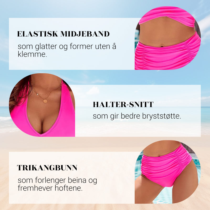 Skanto | Bikini sett med magekontroll og høy midje stil