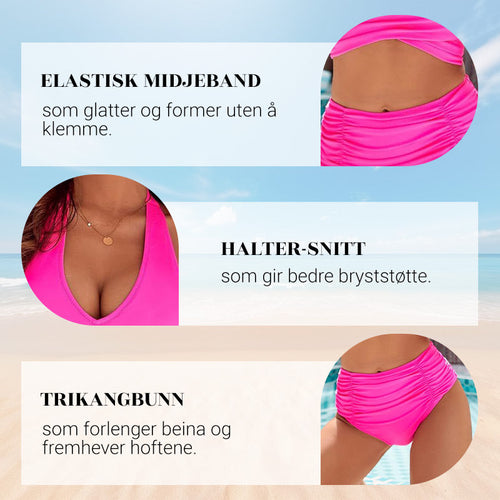 Skanto | Bikini sett med magekontroll og høy midje stil