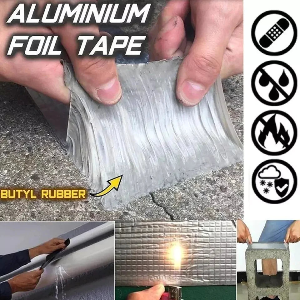 Vannlekkasjesveisetape Super Sterk Aluminium 1,5 Meter Skanto